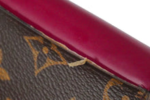 Load image into Gallery viewer, LOUIS VUITTON ルイヴィトン カードケース M62932 ポルトフォイユゾエ ブラウン レッド モノグラム レザー 良品 中古 59393