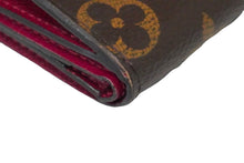 Load image into Gallery viewer, LOUIS VUITTON ルイヴィトン カードケース M62932 ポルトフォイユゾエ ブラウン レッド モノグラム レザー 良品 中古 59393