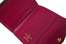 Load image into Gallery viewer, LOUIS VUITTON ルイヴィトン カードケース M62932 ポルトフォイユゾエ ブラウン レッド モノグラム レザー 良品 中古 59393