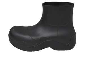 BOTTEGA VENETA ボッテガヴェネタ パドル アンクルブーツ ブラック ゴム サイズ41 640045V00P01000 美品 中古 59394