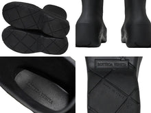Load image into Gallery viewer, BOTTEGA VENETA ボッテガヴェネタ パドル アンクルブーツ ブラック ゴム サイズ41 640045V00P01000 美品 中古 59394
