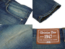 Load image into Gallery viewer, Christian Dior クリスチャンディオール デニムパンツ 1947 22AW ビンテージ加工 31 193D011BY513 美品 中古 59403