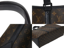Load image into Gallery viewer, LOUIS VUITTON ルイヴィトン M45733 ウィークエンド トート GM ブラウン レザー モノグラムマカサー ブラック金具 美品 中古 59405