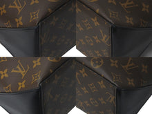 Load image into Gallery viewer, LOUIS VUITTON ルイヴィトン M45733 ウィークエンド トート GM ブラウン レザー モノグラムマカサー ブラック金具 美品 中古 59405