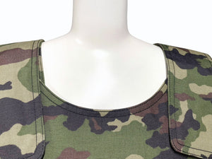 SANKUANZ サンクアンズ ベスト ミリタリー カモ 迷彩 カーキ ポリアミド サイズL SKZ19SS0VE0100 美品 中古 59407