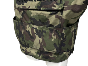 SANKUANZ サンクアンズ ベスト ミリタリー カモ 迷彩 カーキ ポリアミド サイズL SKZ19SS0VE0100 美品 中古 59407