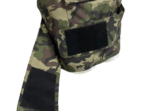 SANKUANZ サンクアンズ ベスト ミリタリー カモ 迷彩 カーキ ポリアミド サイズL SKZ19SS0VE0100 美品 中古 59407