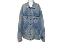 Load image into Gallery viewer, 極美品 BALENCIAGA バレンシアガ デニムジャケット デストロイジャケット 727840 インディゴ サイズL 中古 59408