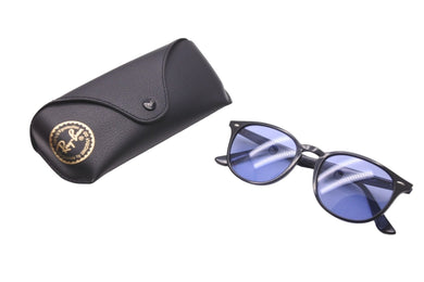 Ray-Ban レイバン サングラス 53□20 150 2N プラスチック ブラック ブルー RB4259F 601/80 美品 中古 59435 