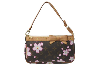 極美品 LOUIS VUITTON ルイ ヴィトン 村上隆 ポシェットアクセソワール M92006 モノグラムチェリーブロッサム 中古 59436