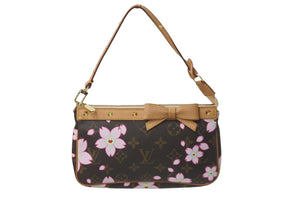 極美品 LOUIS VUITTON ルイ ヴィトン 村上隆 ポシェットアクセソワール M92006 モノグラムチェリーブロッサム 中古 59436
