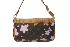 極美品 LOUIS VUITTON ルイ ヴィトン 村上隆 ポシェットアクセソワール M92006 モノグラムチェリーブロッサム 中古 59436