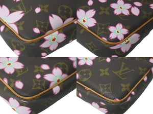 極美品 LOUIS VUITTON ルイ ヴィトン 村上隆 ポシェットアクセソワール M92006 モノグラムチェリーブロッサム 中古 59436