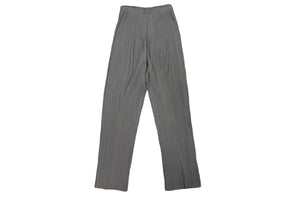 ISSEY MIYAKE イッセイミヤケ テーパードパンツ ウエストゴム 両サイドポケット ポリエステル チャコールグレー 3 美品 中古 59438