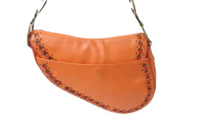 Load image into Gallery viewer, Christian Dior クリスチャンディオール サドルバッグ ガリアーノ リミテッドエディション RU0072 オレンジ レッド 美品 中古 59439