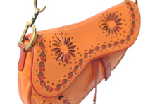 Load image into Gallery viewer, Christian Dior クリスチャンディオール サドルバッグ ガリアーノ リミテッドエディション RU0072 オレンジ レッド 美品 中古 59439