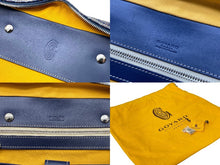 Load image into Gallery viewer, 極美品 GOYARD ゴヤール ビジネスバッグ ブリーフケース アンバサードGM ヘリンボーン柄 ネイビー ベージュ 中古 59440