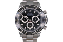 Load image into Gallery viewer, ロレックス コスモグラフ デイトナ 116500LN 2022年 ランダム番 自動巻き ステンレススチール 鏡バックル クロノグラフ 黒 美品 中古