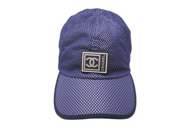CHANEL シャネル スポーツライン キャップ スポーツキャップ メッシュ ココマーク ネイビー 美品 中古 59450