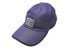 CHANEL シャネル スポーツライン キャップ スポーツキャップ メッシュ ココマーク ネイビー 美品 中古 59450