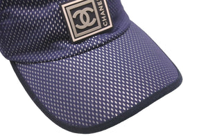 CHANEL シャネル スポーツライン キャップ スポーツキャップ メッシュ ココマーク ネイビー 美品 中古 59450