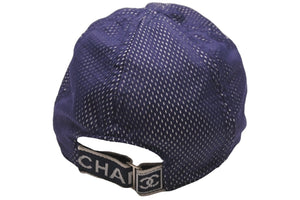CHANEL シャネル スポーツライン キャップ スポーツキャップ メッシュ ココマーク ネイビー 美品 中古 59450