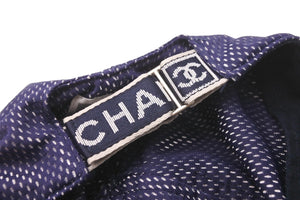 CHANEL シャネル スポーツライン キャップ スポーツキャップ メッシュ ココマーク ネイビー 美品 中古 59450