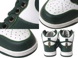 CHROME HEARTS NIKE クロムハーツ ナイキ スニーカー ダンクハイ プログリーン ダガー シルバー金具 27.5cm 59451