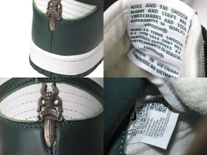 CHROME HEARTS NIKE クロムハーツ ナイキ スニーカー ダンクハイ プログリーン ダガー シルバー金具 27.5cm 59451