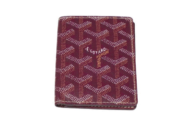 GOYARD ゴヤール SAINT MARC サンマルク パスケース カードケース ワインレッド ヘリンボーン柄 美品 中古 59455