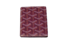 Load image into Gallery viewer, GOYARD ゴヤール SAINT MARC サンマルク パスケース カードケース ワインレッド ヘリンボーン柄 美品 中古 59455