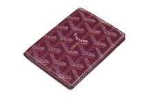 Load image into Gallery viewer, GOYARD ゴヤール SAINT MARC サンマルク パスケース カードケース ワインレッド ヘリンボーン柄 美品 中古 59455