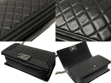Load image into Gallery viewer, CHANEL シャネル ショルダーバッグ ボーイシャネル 23番台 ブラック ラムスキン ヴィンテージシルバー金具 美品 中古 59465