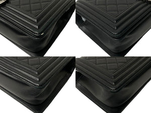 CHANEL シャネル ショルダーバッグ ボーイシャネル 23番台 ブラック ラムスキン ヴィンテージシルバー金具 美品 中古 59465