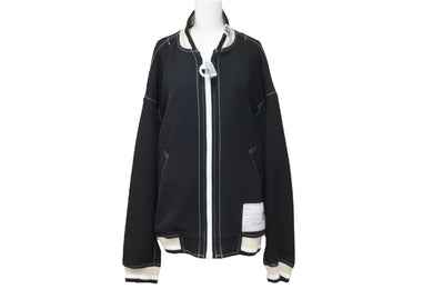 新品未使用 Maison MIHARA YASUHIRO MMY ビッグジップ ブルゾン ブラック ポリエステル サイズ46 A12BL062 中古 59479