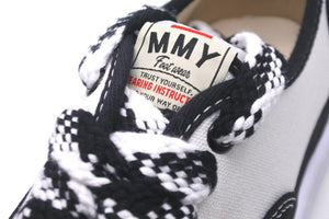 新品未使用 MIHARA YASUHIRO ミハラヤスヒロ ベイカー オリジナルソール ローカット スニーカー 24SS ブラック ホワイト 37 A12FW728 中古 59488