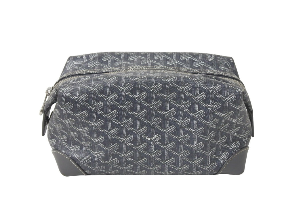GOYARD ゴヤール BOEING25 ボーイング25 ポーチ クラッチバッグ セカンドバッグ PVC グレー 美品 中古 59500
