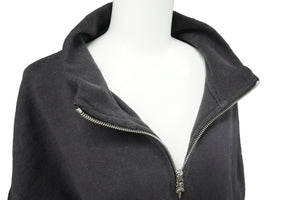 CHROME HEARTS クロムハーツ ハーフジップ トレーナー スウェット ダガージップ ブラック サイズXL 美品 中古 59505