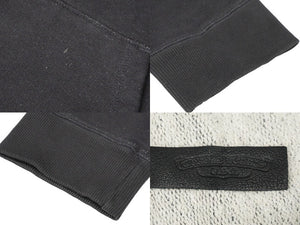CHROME HEARTS クロムハーツ ハーフジップ トレーナー スウェット ダガージップ ブラック サイズXL 美品 中古 59505