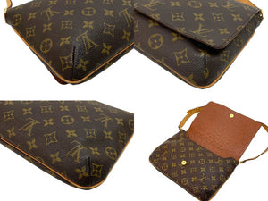 LOUIS VUITTON ルイ ヴィトン ショルダーバッグ ミュゼットタンゴ M51257 モノグラム ブラウン フランス製 美品 中古 59511