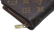 Load image into Gallery viewer, LOUIS VUITTON ルイヴィトン モノグラム コンパクト ジップ 二つ折り財布 M61667 ブラウン ウォレット 小物 ロゴ 良品 中古 59512