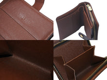 Load image into Gallery viewer, LOUIS VUITTON ルイヴィトン モノグラム コンパクト ジップ 二つ折り財布 M61667 ブラウン ウォレット 小物 ロゴ 良品 中古 59512