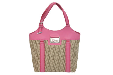 Christian Dior クリスチャンディオール ハンドバッグ トロッター ロゴプレート コットンキャンバス 09-BO-0095 美品 中古 59518