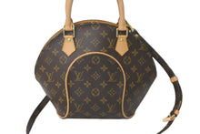 Load image into Gallery viewer, LOUIS VUITTON ルイ ヴィトン ハンドバッグ エリプスPM M51127 ショルダーストラップ付き モノグラム ブラウン 美品 中古 59522
