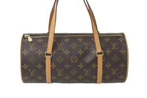 LOUIS VUITTON ルイヴィトン モノグラム パピヨン30 ハンドバッグ ブラウン PVC 鞄 ロゴ 手持ち M51385 美品 中古 59524