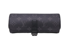 Load image into Gallery viewer, LOUIS VUITTON ルイヴィトン 時計ケース M43385 エテュイ・3 モントル ブラック モノグラムエクリプス 美品 中古 59525