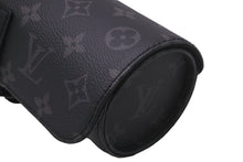 Load image into Gallery viewer, LOUIS VUITTON ルイヴィトン 時計ケース M43385 エテュイ・3 モントル ブラック モノグラムエクリプス 美品 中古 59525