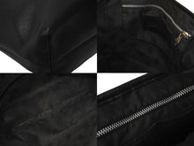 Load image into Gallery viewer, CHROME HEARTS クロムハーツ FSトートバッグ セメタリークロスパッチ ブラック レザー シルバー925 美品 中古 59528