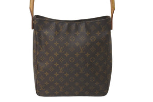 LOUIS VUITTON ルイヴィトン ショルダーバッグ ワンショルダー ルーピングGM M51145 モノグラム ブラウン 美品 中古 59532