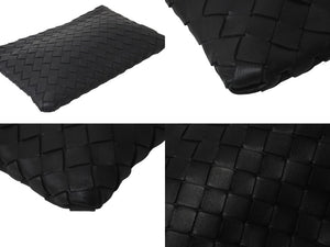 極美品 BOTTEGAVENETA ボッテガヴェネタ クラッチバッグ イントレチャート ブラック レザー 608232 中古 59533